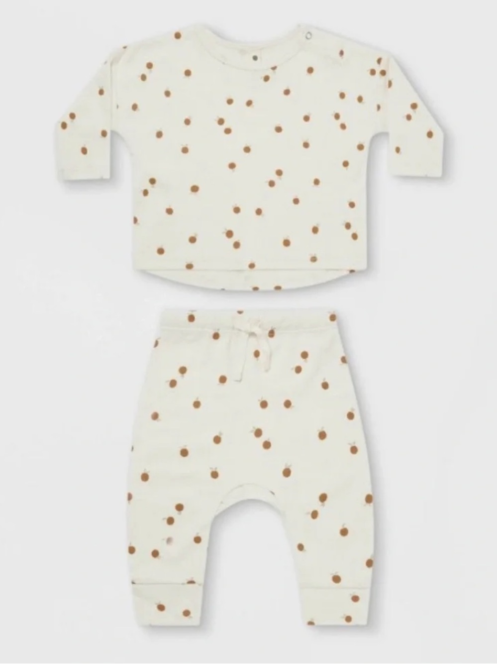 Quincy Mae | Nectarines Jersey Top Kids Pajama Pants Set